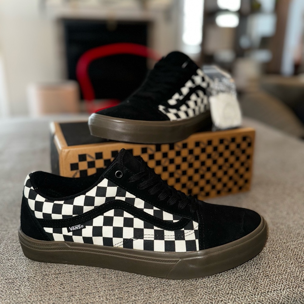 BMX Old Skool Vans - Checkered Gum Sole